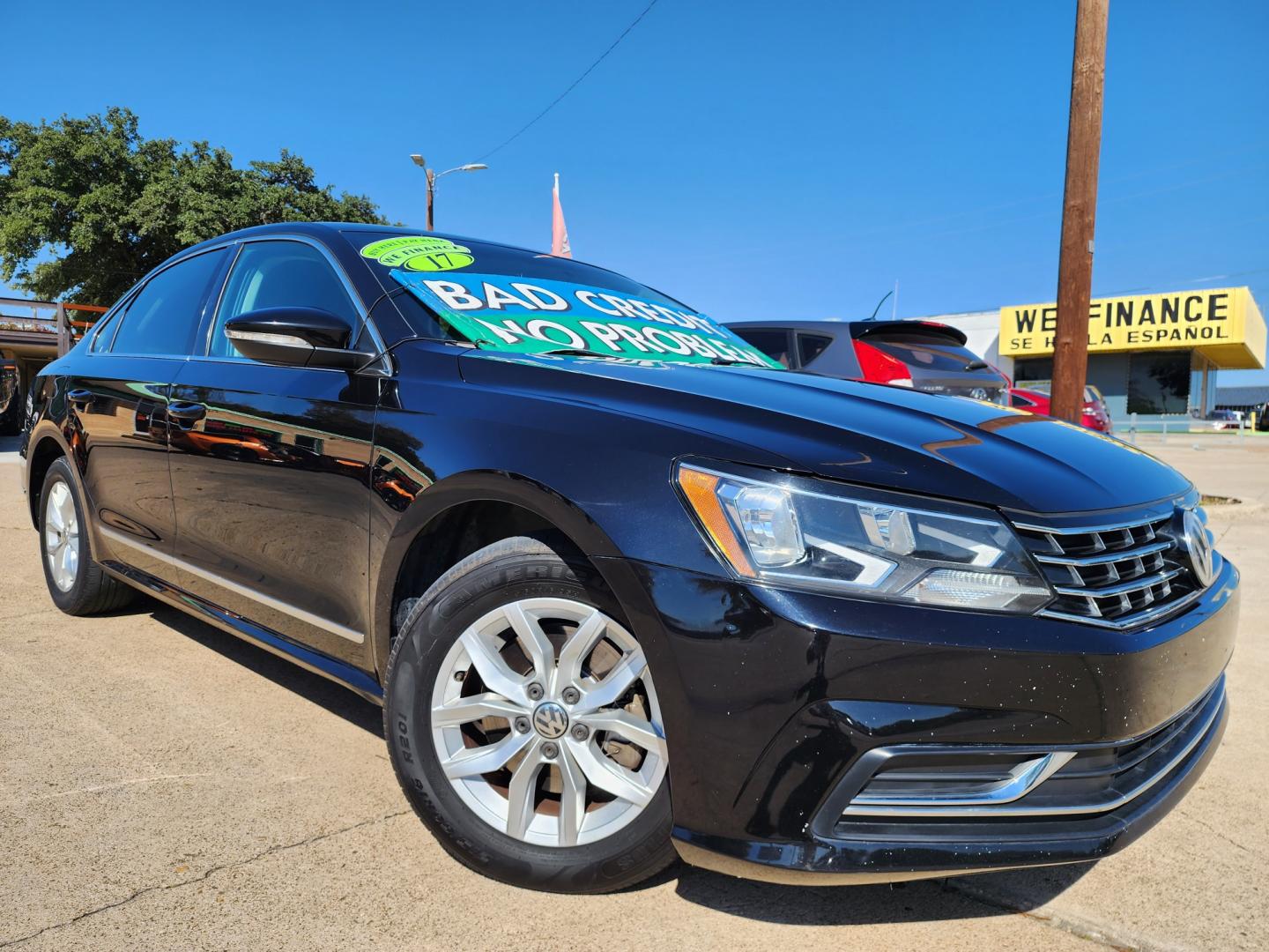 2017 BLACK /BLACK Volkswagen Passat S (1VWAT7A36HC) with an L4 engine, 6A transmission, located at 2660 S.Garland Avenue, Garland, TX, 75041, (469) 298-3118, 32.885551, -96.655602 - Welcome to DallasAutos4Less, one of the Premier BUY HERE PAY HERE Dealers in the North Dallas Area. We specialize in financing to people with NO CREDIT or BAD CREDIT. We need proof of income, proof of residence, and a ID. Come buy your new car from us today!! This is a very well cared for 2017 VW - Photo#0